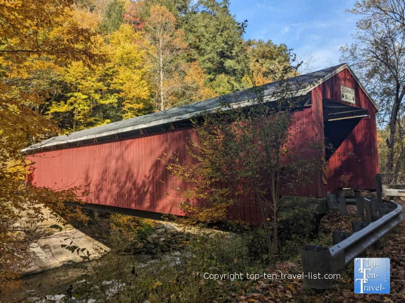 Historic McConnells Mill Covered Bridge in Western Pennsylvania 