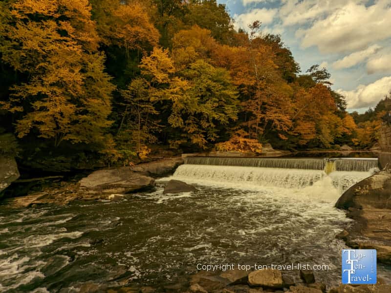 Leaf peeping at McConnells Mill State Park in Lawrence County, Pennsylvania