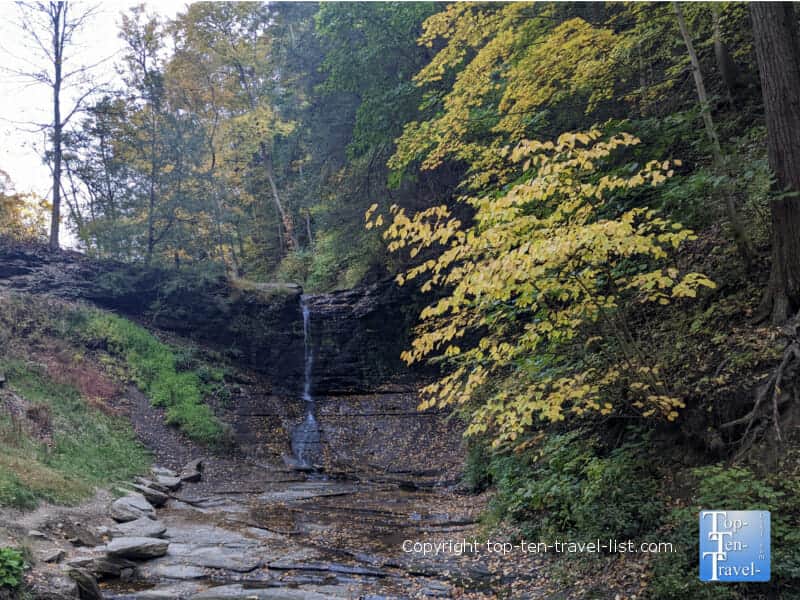 Waterfall at Falls Run Park near Pittsburgh, Pennsylvania 