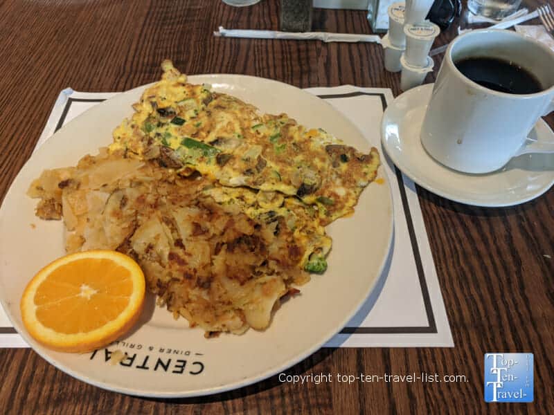 Garden omelet at Central Diner in Robinson, PA