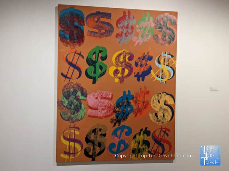 Dollar signs by Andy Warhol at the Andy Warhol Museum in Pittsburgh