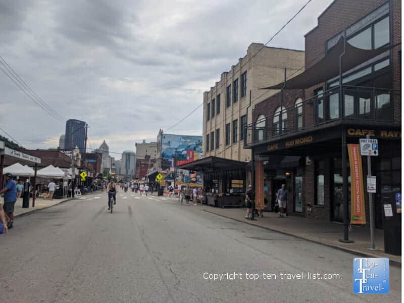 Bike PGH event in The Strip District
