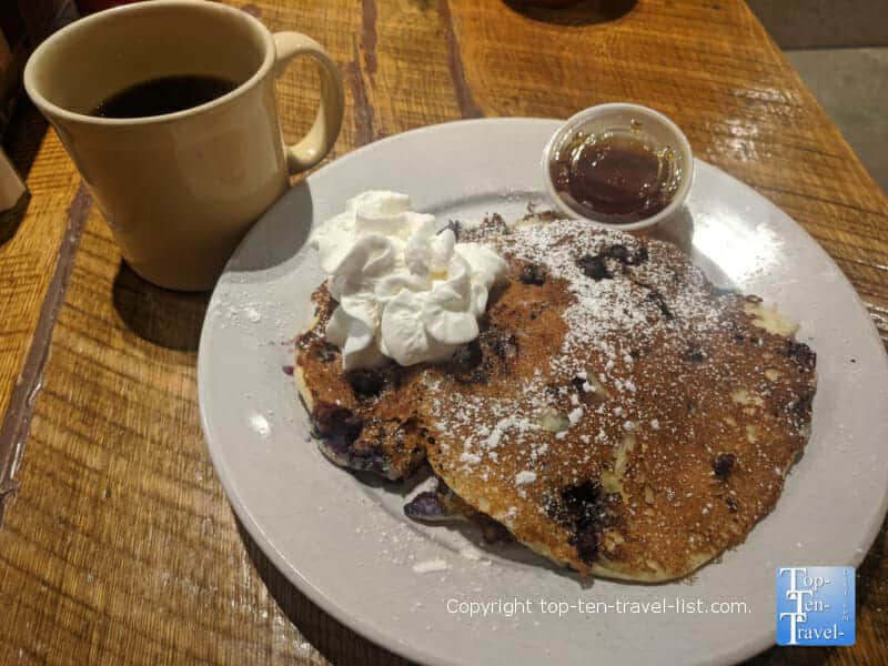 Blueberry ricotta pancakes at Cafe Raymond in Pittsburgh