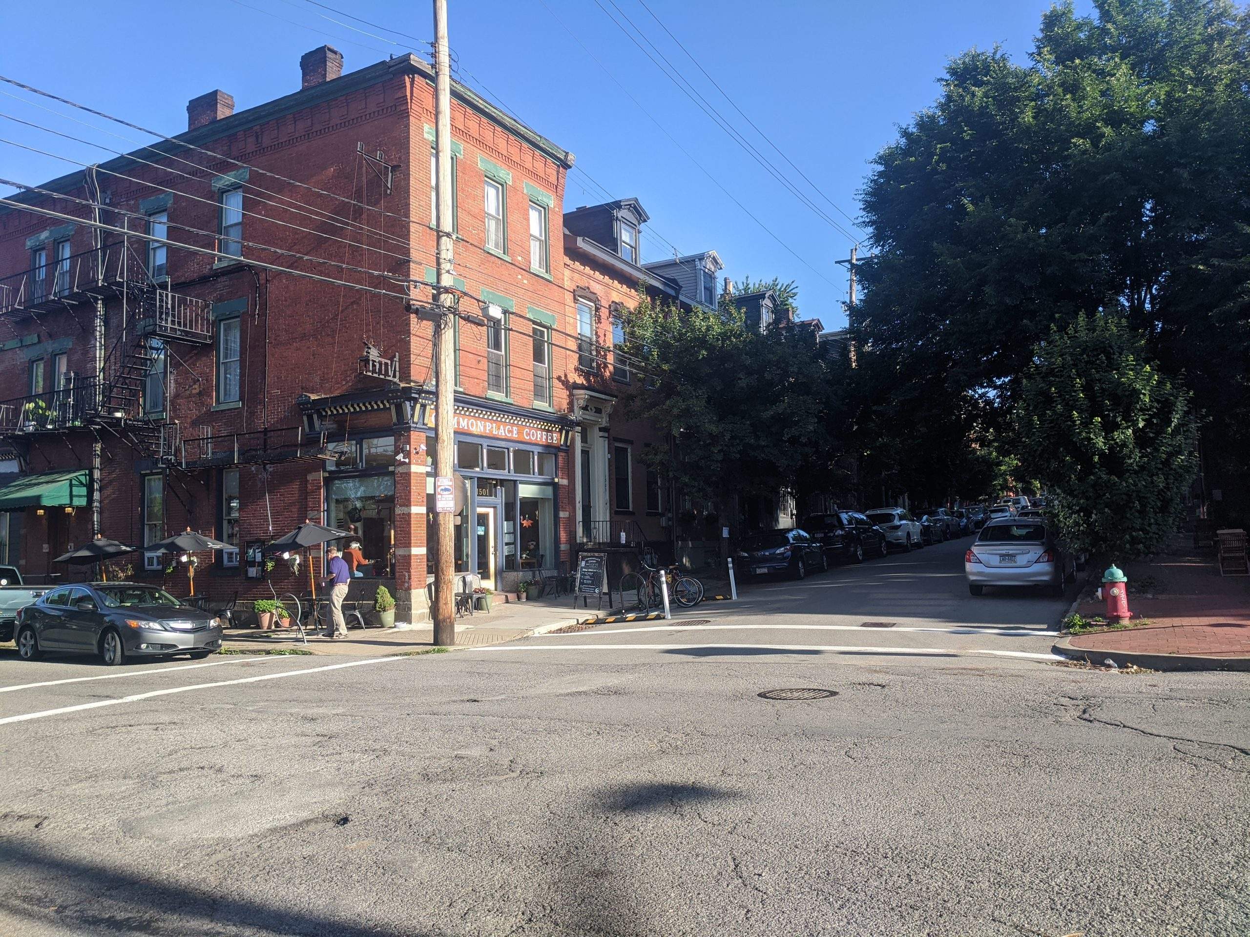Commonplace in the historic Mexican War Streets neighborhood of Pittsburgh 