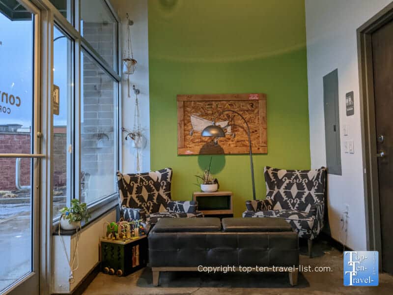 Cozy seating at Convive Coffee in McCandless, PA