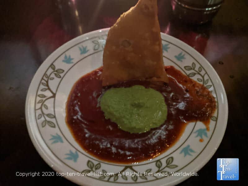 Samosa app at Bengal Tiger in NYC