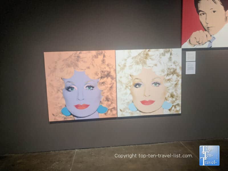 Dolly Parton pop art at the Andy Warhol Museum in Pittsburgh