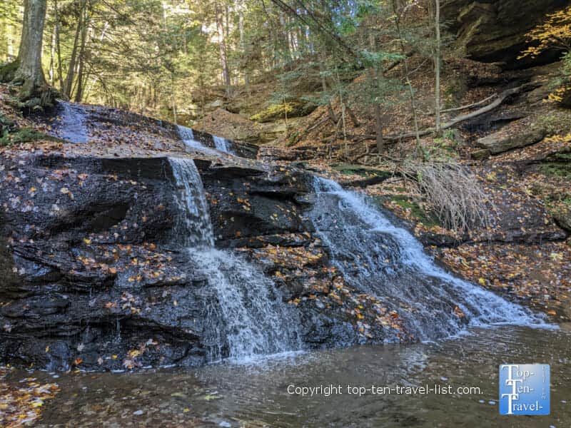 Hells Hollow waterfall at McConnells Mill State Park in Pennsylvania 