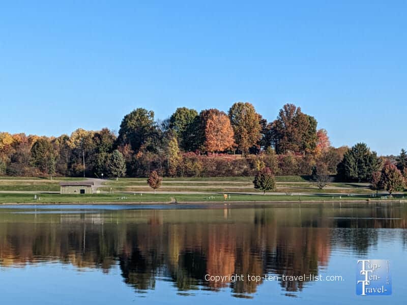Beautiful Lake Arthur at Moraine State Park in Pennsylvania 