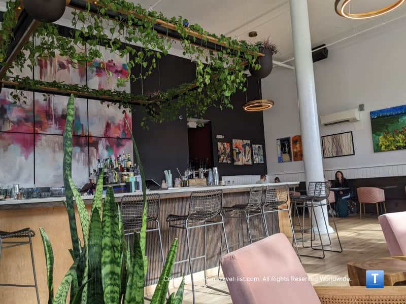 Plants are Margaux coffeeshop in Pittsburgh