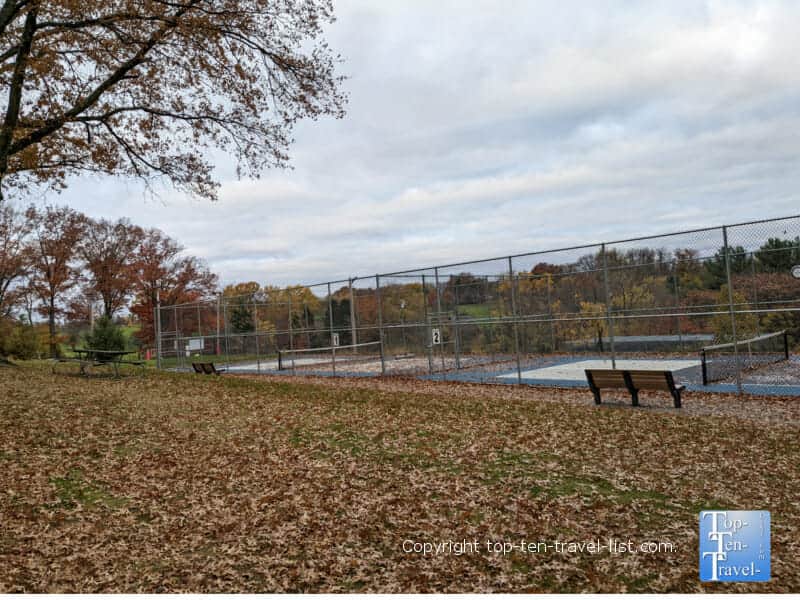 Pickleball courts at Moon Park near Pittsburgh 