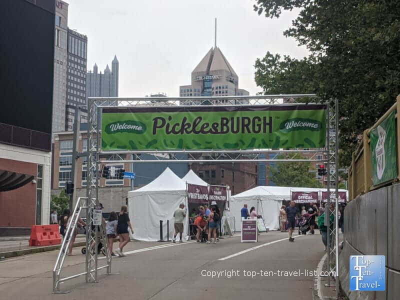Picklesburgh event in downtown Pittsburgh 