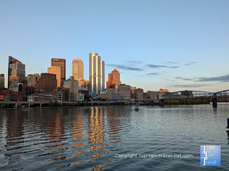 Beautiful views of the Pittsburgh skyline via the Gateway Clipper