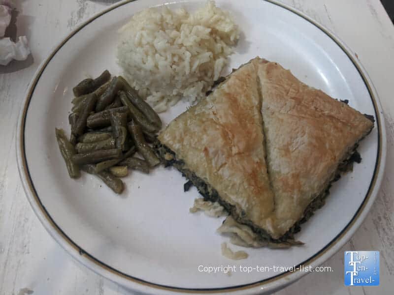 Spanakopita at Christos Mediterranean Grill in downtown Pittsburgh