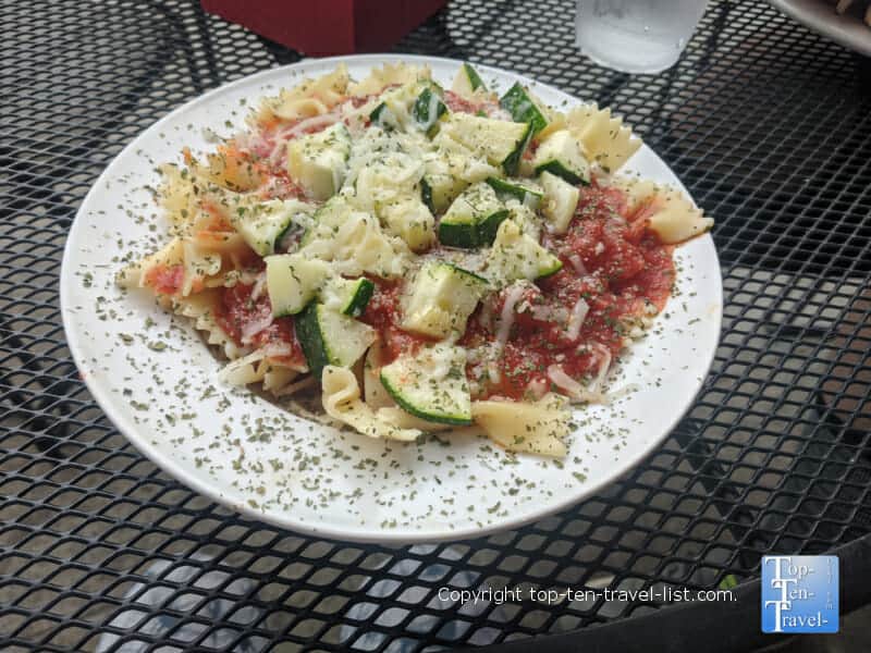 Veggie pasta of the day at Bella Notte in Pittsburgh's Strip District 