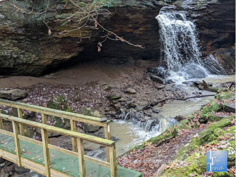 Waterfall at Racoon Creek State Park