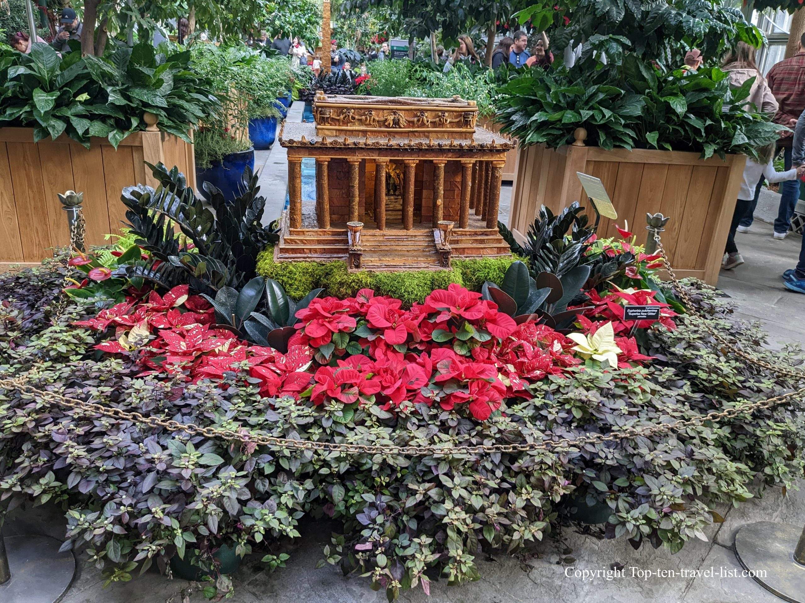 Lincoln memorial replica at the US Botanical Gardens in D.C.