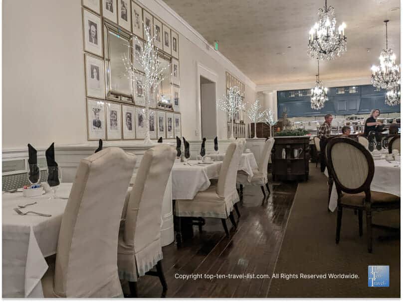The beautiful Crystal Room at the Omni Bedford Springs