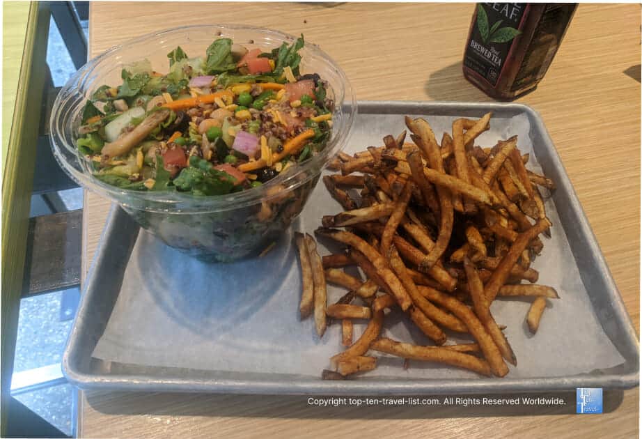 Build your own salad and French fries at Hello Bistro in Pittsburgh