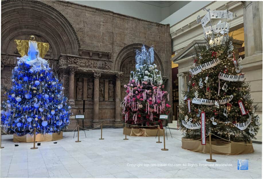 Carnegie Museum of Art Christmas trees in Pittsburgh