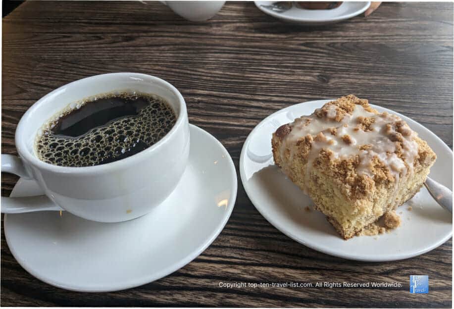 Coffee cake at Mel's Petit Cafe in Mt. Lebanon