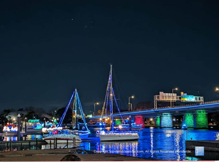 The District Holiday boat parade in D.C.