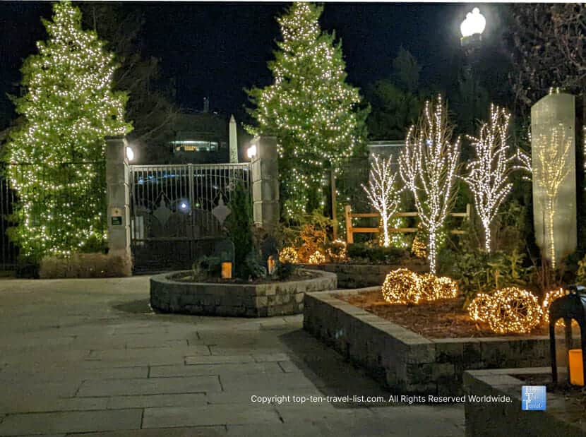 Pretty holiday light display at the US Botanical Gardens in DC