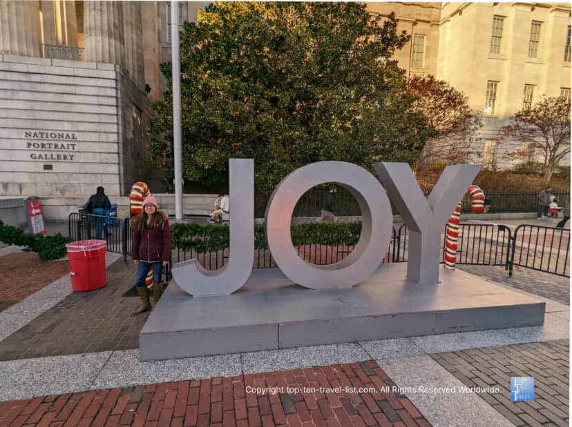 Festive photo opp at the DC Holiday Market