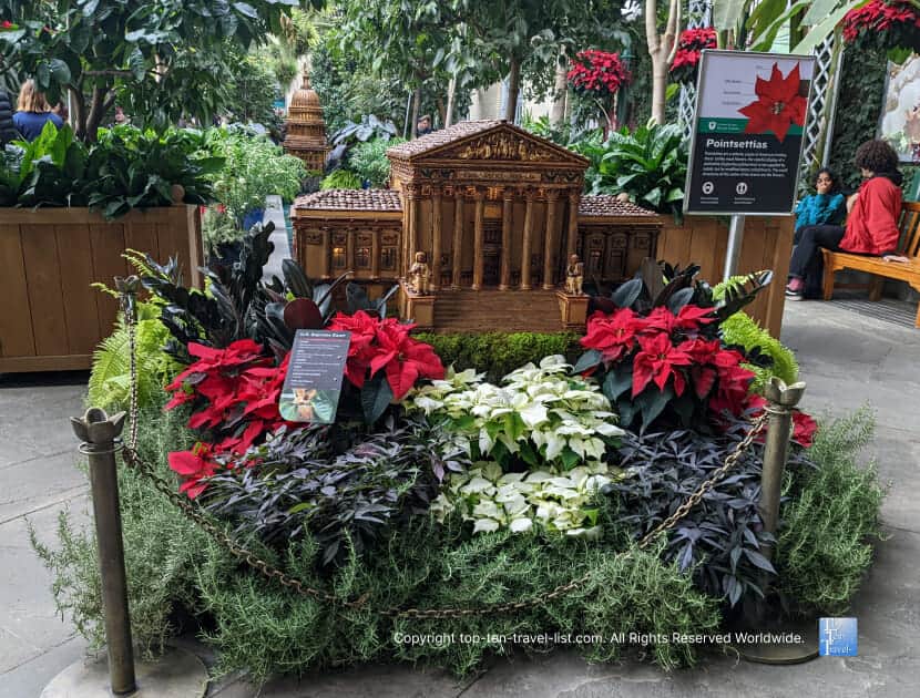 US Supreme Court replica at the US Botanical Gardens in D.C.