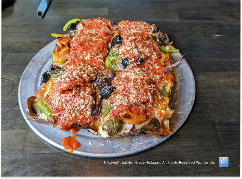 Veggie Supreme at Iron Born Pizza in Pittsburgh