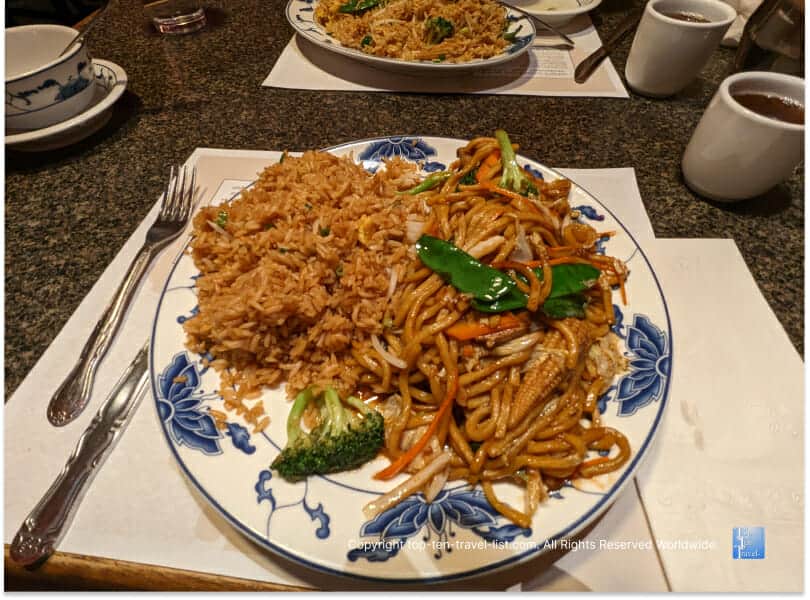 Veggie Lo Mein at Chinatown Inn in downtown Pittsburgh