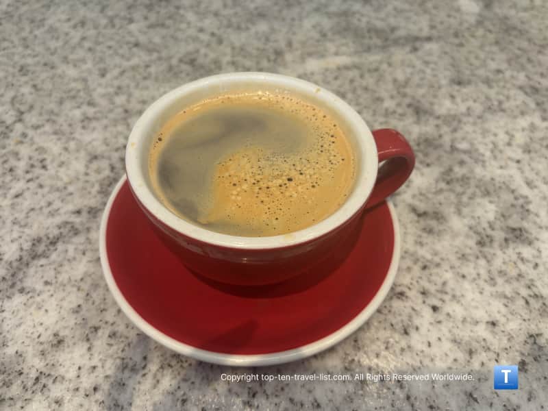 Americano at The Cafe Carnegie in Pittsburgh