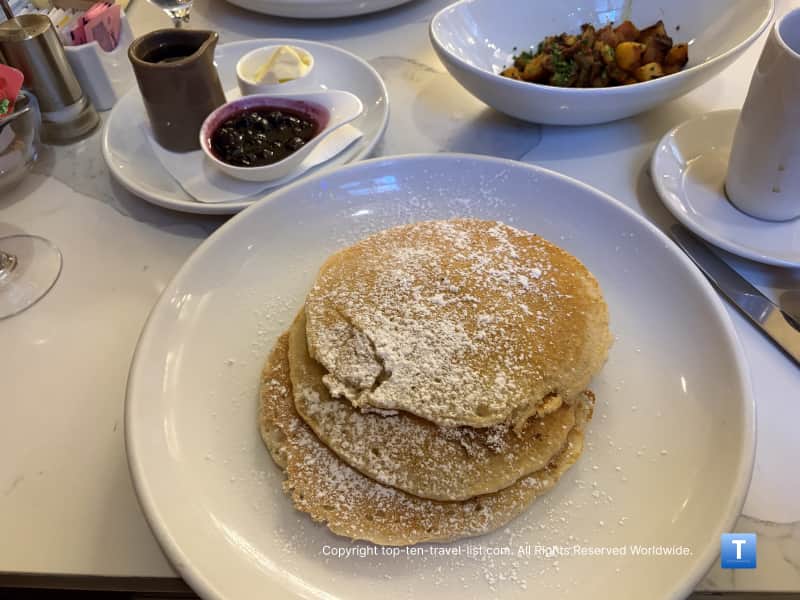 Pancakes at The Terrace Room at the Omni William Penn