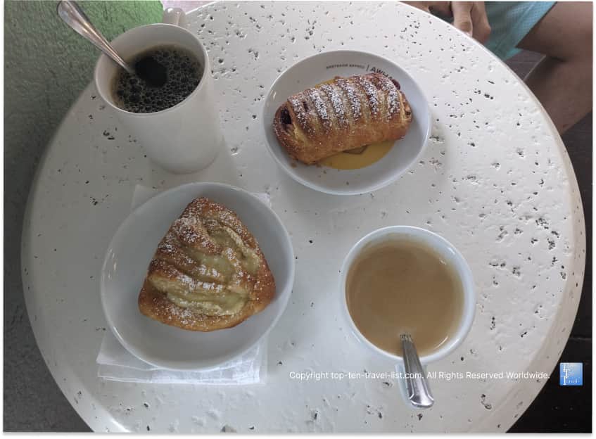 Pastries at Cafe Soleil in St. Pete Beach, Florida 