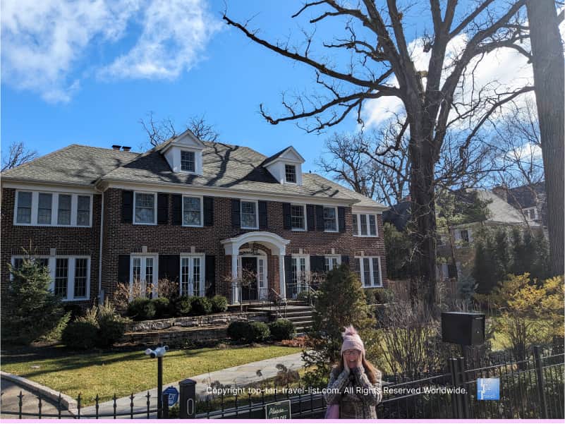 Home Alone house photo opp in Winnetka, IL