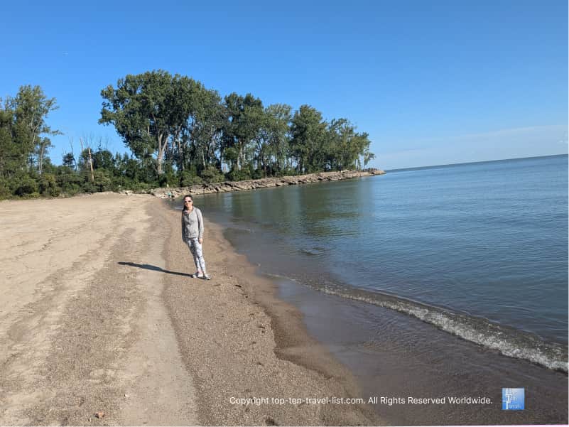 Old Woman's Creek beach in Huron, Ohio