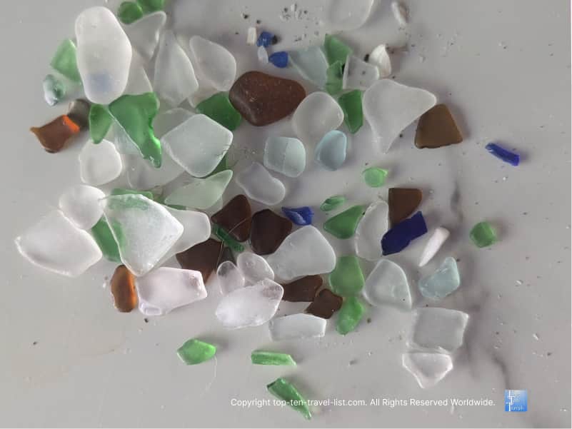 Seaglass found on Perkins Beach on Lake Erie