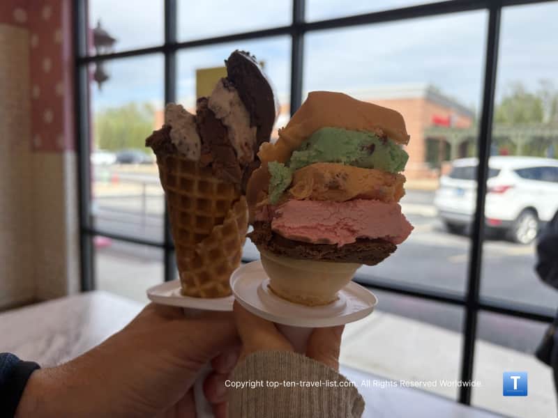 Rainbow Cone and Chocolate Obsession at the Original Rainbow Cone in Dyer, Indiana
