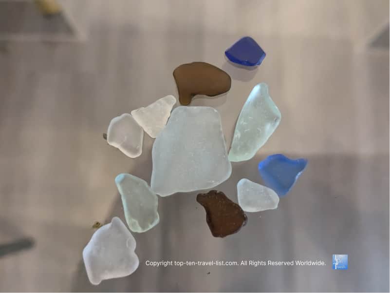 Seaglass found at Euclid Beach Park in Cleveland