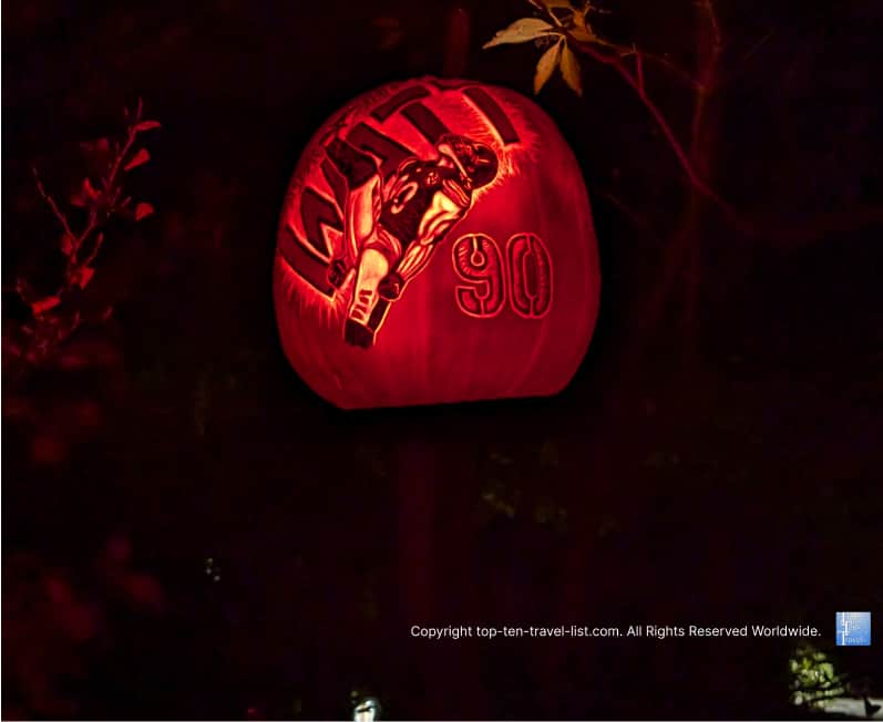 Football Jack o'Lantern at the Pittsburgh Zoo