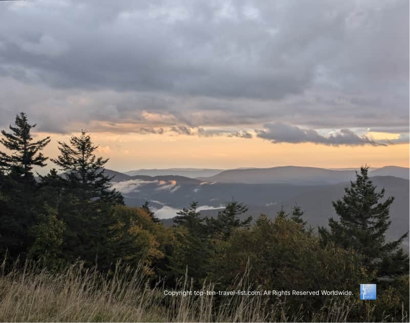 Sunset in Snowshoe, West Virginia