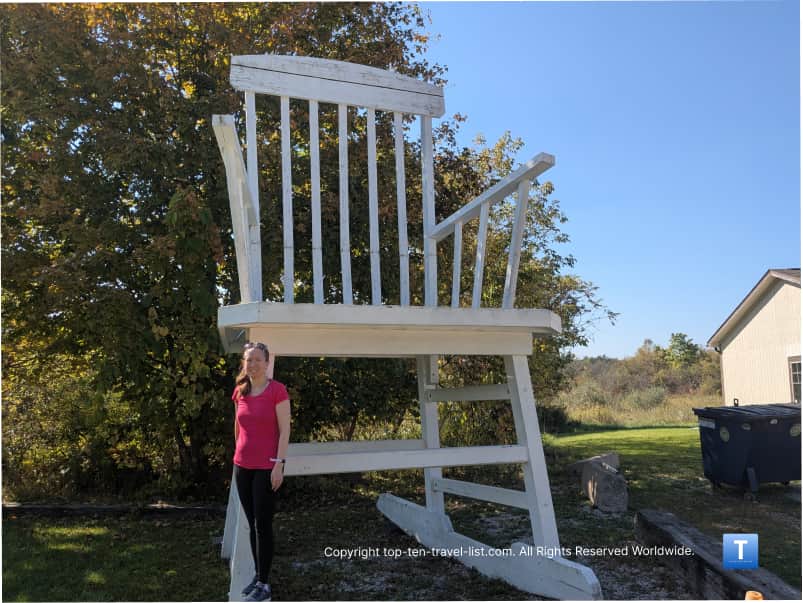 Giant Rocking Chair in Austinburg, Ohio
