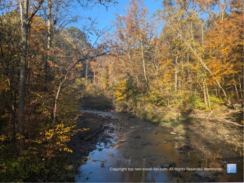 Creekside fall views at Cuyahoga Valley National Park 