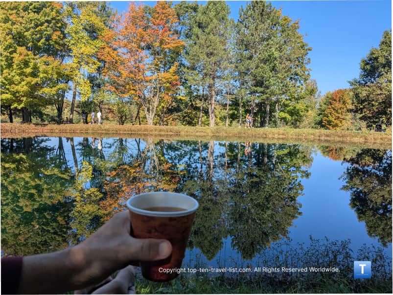 Apple cider at Brant's Orchards in Ashtabula, Ohio