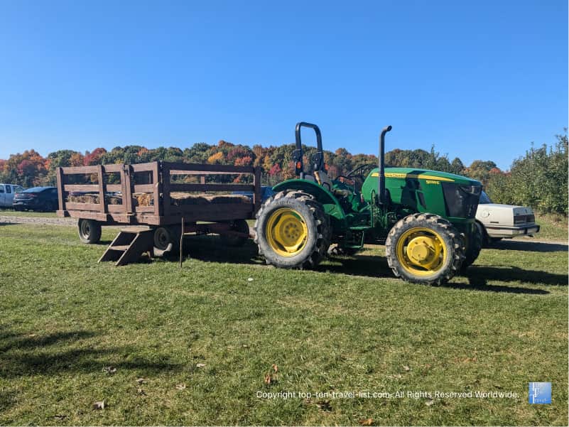 Hayride at Brant's Apple Orchard in Ashtabula, Ohio