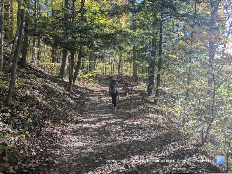 Hiking the Stanford trail at Cuyahoga Valley National Park 