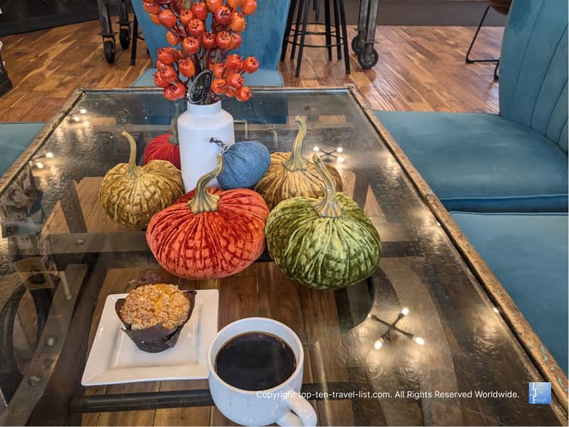 Pumpkin muffin at Metropolitan coffee