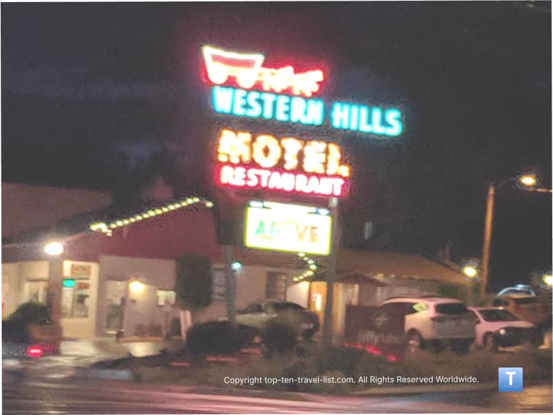 Western Hills Motel on Rt. 66