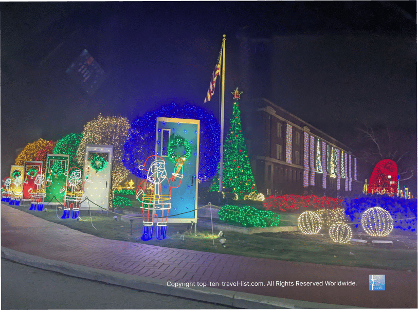 Christmas display at Nela Park in East Cleveland