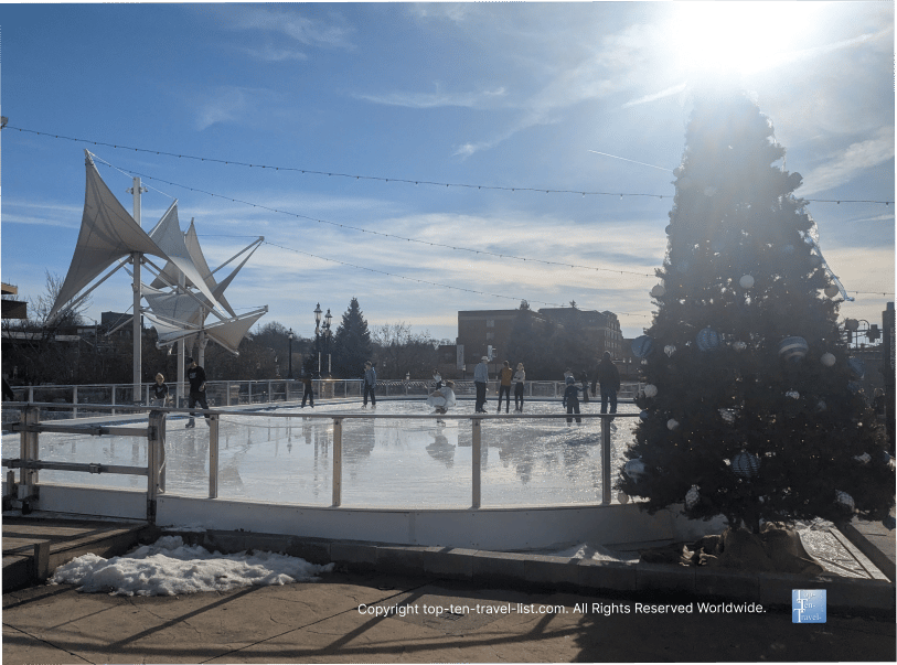 Downtown Cuyahoga Falls ice rink